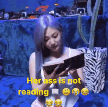 Ningning Not Reading Her Ass Is Not Reading GIF