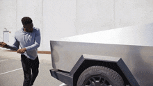 Hammering The Car Marques Brownlee GIF - Hammering The Car Marques Brownlee Slamming The Car GIFs