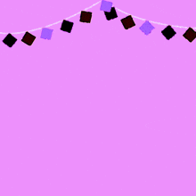 a purple background with squares and arabic writing
