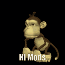 Hi Mods Monkey Hi GIF - Hi Mods Monkey Hi Hi Monkey GIFs