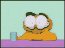 Surprised Garfield GIF - Surprised Garfield Lasagna Cat GIFs