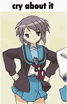 Haruhi Cry About It Cry GIF - Haruhi Cry About It Cry About It Cry GIFs