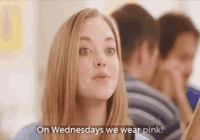 Mean Girls On Wednesdays We Wear Pink GIF