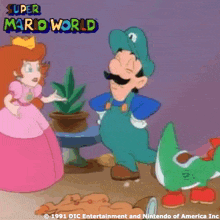 a poster for super mario world shows mario and luigi hungry