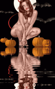 Halloween Lady GIF - Halloween Lady Pumpkin GIFs