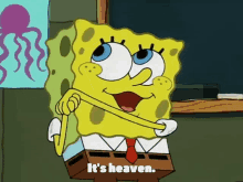 spongebob squarepants heaven itsheaven funny