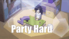 Partyhard Anime GIF - Partyhard Anime Introvert GIFs