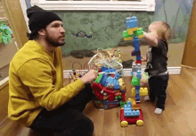 Destroying Lego Tower Playing GIF - Destroying Lego Tower Lego Tower Playing GIFs