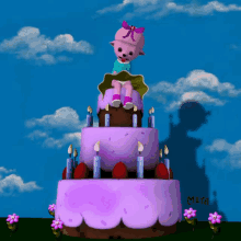 Anniversaire Cake GIF - Anniversaire Cake Kawaii GIFs