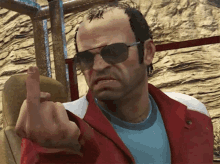 Trevor Trevor Phillips GIF - Trevor Trevor Phillips Middle Finger GIFs