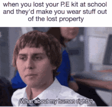 When You Lost Your Pe Uniform And Theyd Make You Wear Stuff GIF - When You Lost Your Pe Uniform And Theyd Make You Wear Stuff Out Of Lost Property GIFs