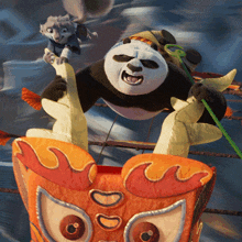 Screaming Po GIF - Screaming Po Kung Fu Panda 4 GIFs