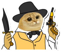 Catcoin Crypto Sticker - Catcoin Crypto Cat Meme Stickers