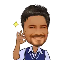 a man with a beard is giving an ok sign