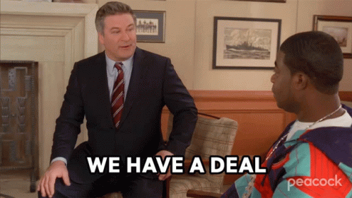 We Have A Deal Jack Donaghy GIF - We Have A Deal Jack Donaghy Tracy Jordan GIFs