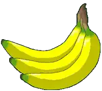 a bunch of bananas with a cartoon monkey and the words thanks above them