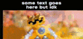 some text goes here but idk with a picture of a toy robot