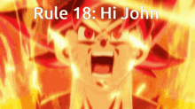 Hi John Goku GIF - Hi John Goku Goku Rules GIFs