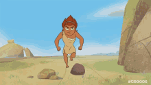 Rock Kick GIF - The Croods Dawn Of The Croods Frustrated GIFs