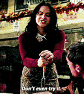 Riverdale Veronica Lodge GIF - Riverdale Veronica Lodge Dont Even Try It GIFs