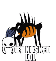 Nosk Hollow Knight Sticker - Nosk Hollow Knight Get Nosked Stickers