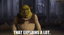 Shrek That Explains A Lot GIF - Shrek That Explains A Lot That Explains Everything GIFs