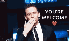 tom hiddleston kiss loki smile