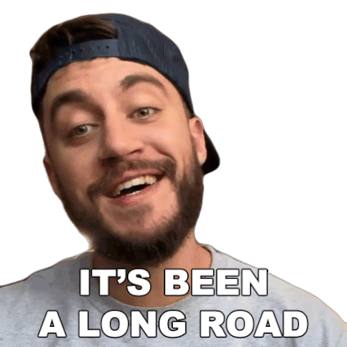 Its Been A Long Road Casey Frey Sticker - Its Been A Long Road Casey Frey Its Been A Long Way Stickers