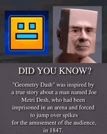 a picture of a man named joe metri desh
