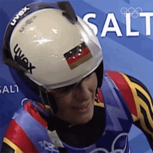 Smiling Luge GIF