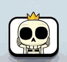 clash royale skeleton putback skull emote