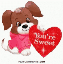 dog cute heart love youre sweet