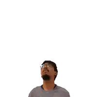 a man looks up at the number 22