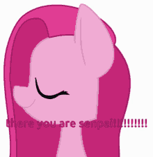 There You Are Senpai My Little Pony GIF - There You Are Senpai My Little Pony Pinky Pie GIFs