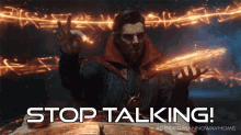 Stop Talking Doctor Strange GIF - Stop Talking Doctor Strange Benedict Cumberbatch GIFs