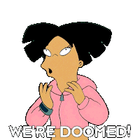 We'Re Doomed Amy Wong Kroker Sticker - We'Re Doomed Amy Wong Kroker Futurama Stickers