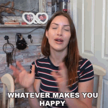 Whatever Makes You Happy Tracy Kiss GIF - Whatever Makes You Happy Tracy Kiss Anything That Makes You Happy GIFs