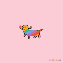 stefanies hank dachshund rainbow