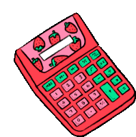 Cute Calculator Sticker - Cute Calculator Math Stickers