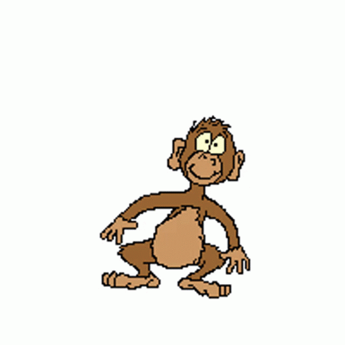 Анимированная обезьянка. Танцующая обезьянка. Веселая анимация. Забавная анимация.