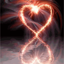 unconditional love love heart sparklers