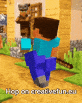 Creativefun Minecraft GIF - Creativefun Minecraft Hop On GIFs