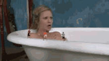 Miniature Men And Normal Woman In A Bathtub GIF - Miniature Men And Normal Woman In A Bathtub GIFs