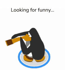 Club Penguin Looking For Funny GIF