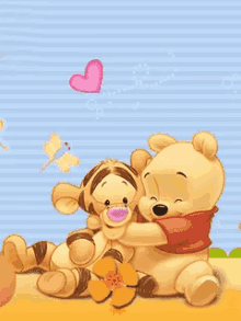 Pooh Tiger GIF - Pooh Tiger Hug GIFs