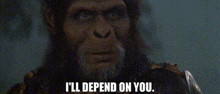 Planet Of The Apes Thade GIF - Planet Of The Apes Thade Ill Depend On You GIFs