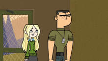 a man and a woman standing next to each other