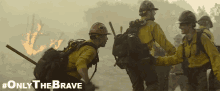 only the brave only the brave movie only the brave gifs low five mid five