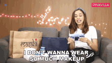 I Dont Wanna Wear So Much Makeup Hesha Chimah GIF - I Dont Wanna Wear So Much Makeup Hesha Chimah Pinkvilla GIFs