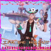 ifa de haku is written on a purple background